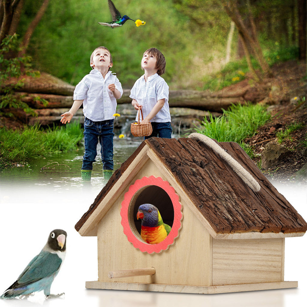 Bird House Bird Nest Outdoor Tree Parrot Breeding Box