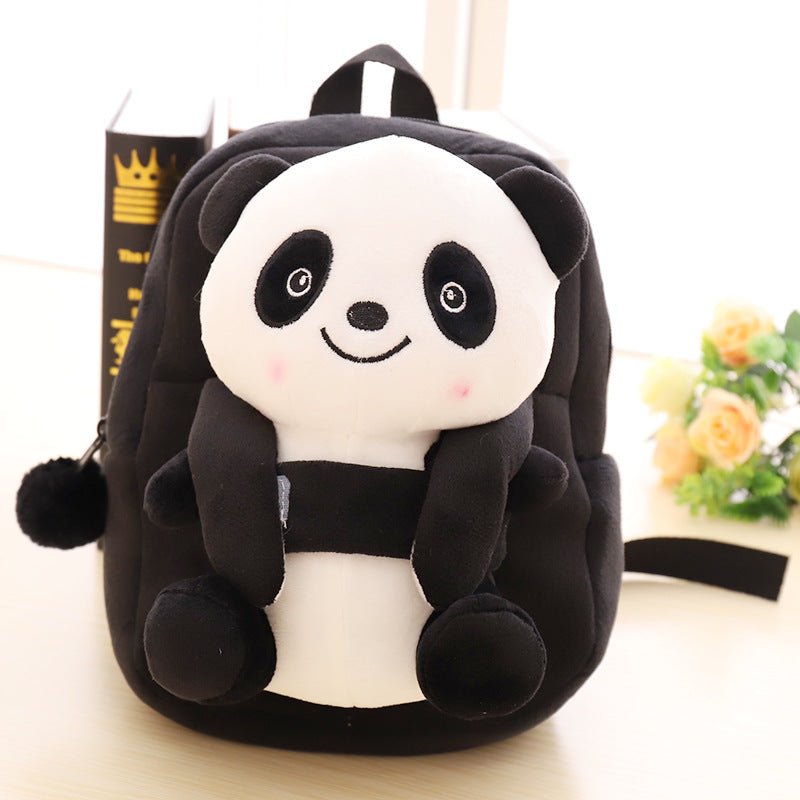 Cartoon panda plush children's school bag Image