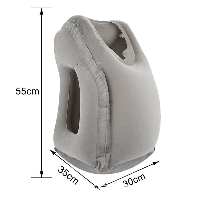 Inflatable Cushion Travel Pillow The Most Diverse & Innovative Pillow for Traveling 2017 Airplane Pillows Neck Chin Head Support Image