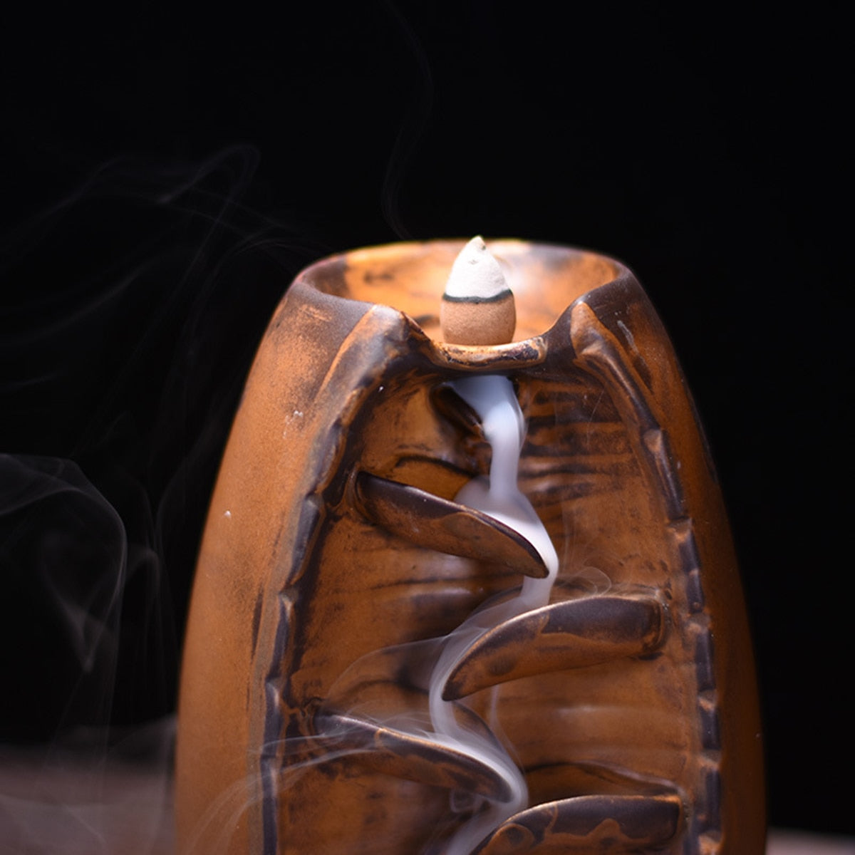 Multi-layers Ceramic Back flow Incense Burner Image