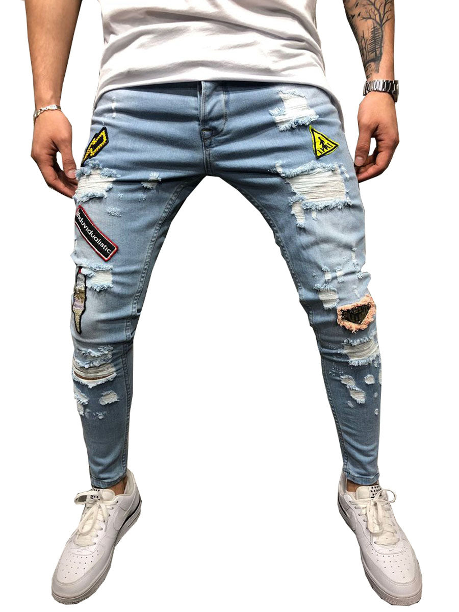 Casual jeans men fashion Image