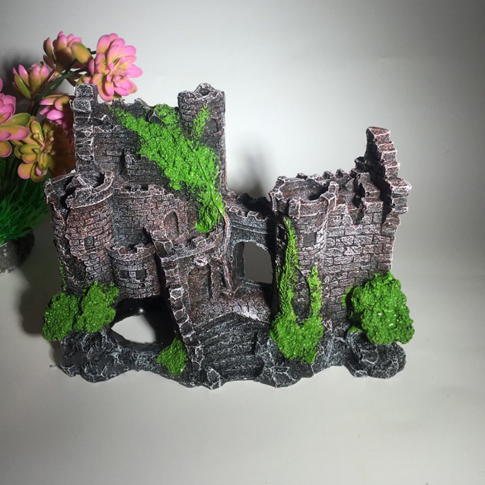 Fish tank resin castle decoration Image