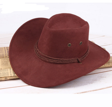 Summer men's sun hat, western cowboy hat, riding hat, camping, outdoor hat, hat, hat. Image