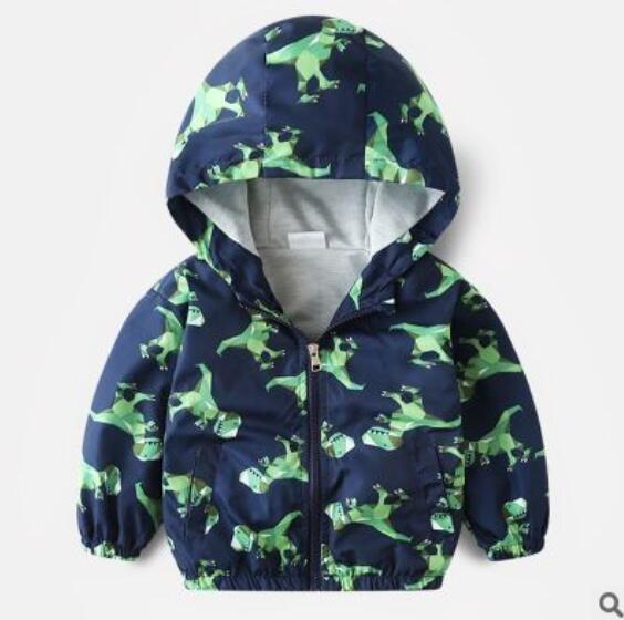 Boy jacket casual hooded jacket Image