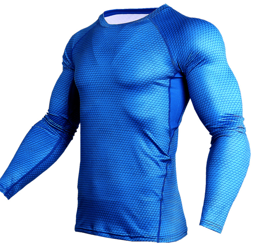 Compression Shirt Men Gym Running Shirt Quick Dry Breathable Fitness Sport Shirt Sportswear Training Sport Tight Rashguard Male Image