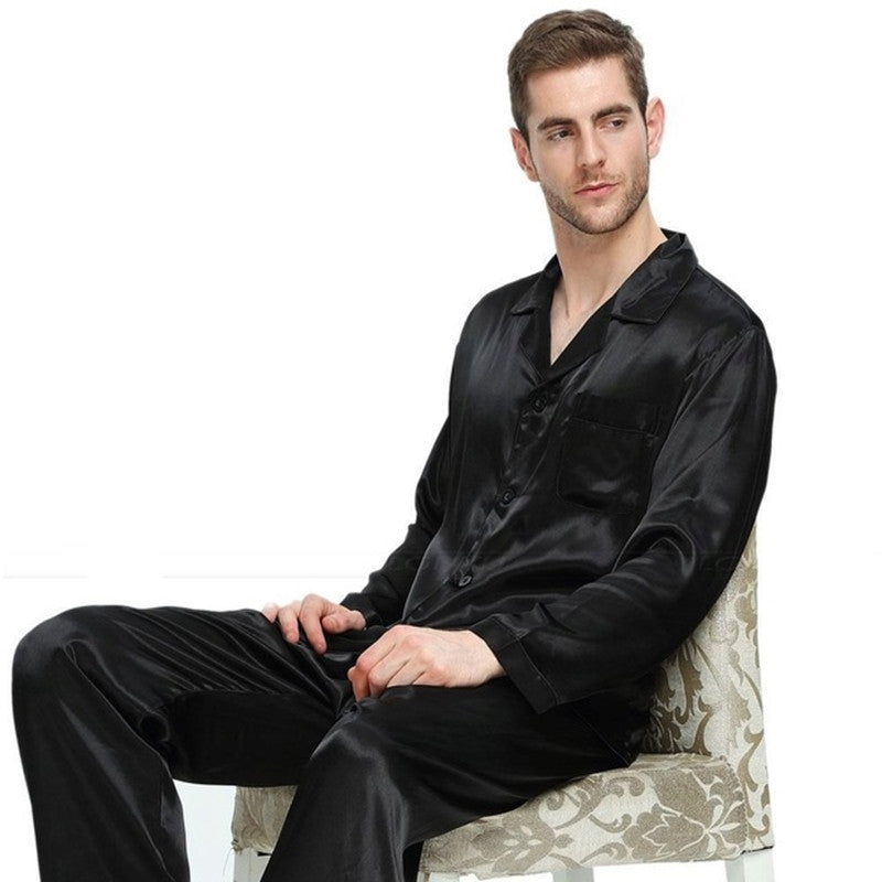 Pajamas Nightgown Loose Homewear Men Winter Sleepwear Image