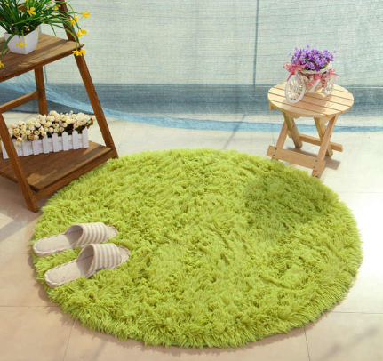 Fluffy Round Rug Carpets For Living Room Decor Faux Fur Carpet Kids Room Long Plush Rugs For Bedroom Shaggy Area Rug Modern Mat Image