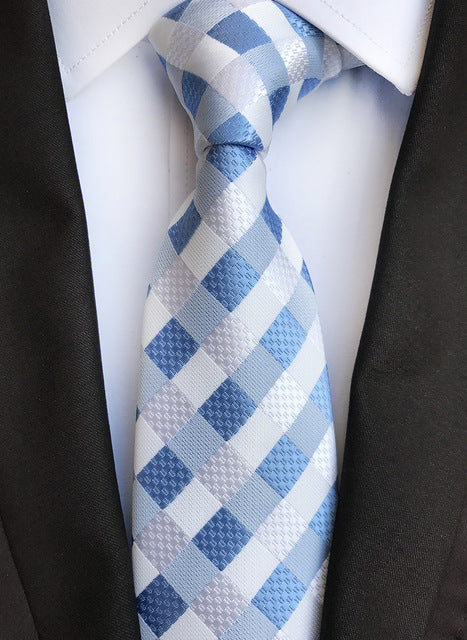 Silk tie luxurious striped Plaid tie Image