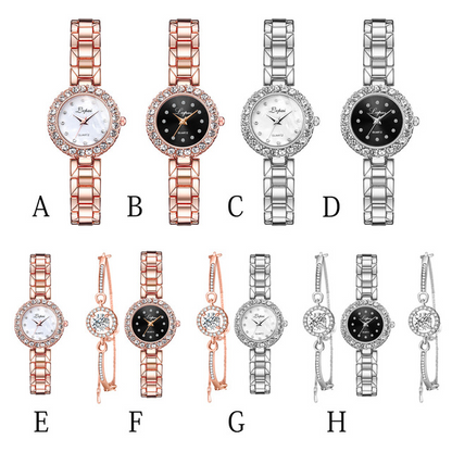 Watches-Set Bangle Clock Bracelet Wrist-Watch Quartz Women Fashion Ladies Brand Luxury