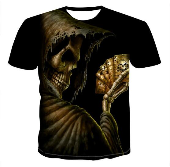 Mens Skull T shirts 3D t- shirts Image