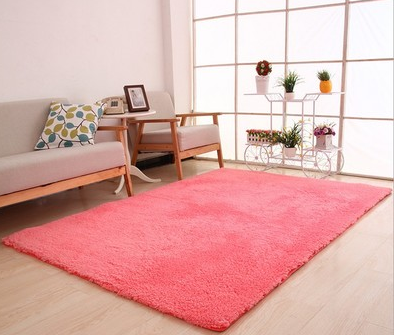 Living Room Rug Area Solid Carpet Fluffy Soft Home Decor White Plush Carpet Bedroom Carpet Kitchen Floor Mats White Rug Tapete Image