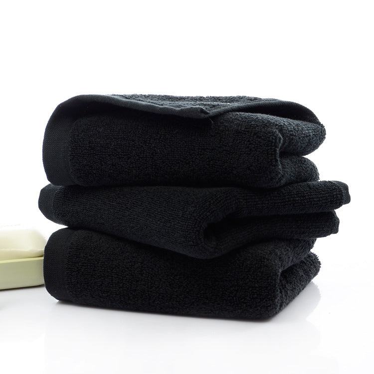 21 strands of black cotton towels Image