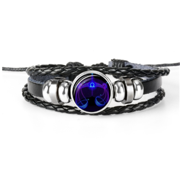 Zodiac Constellation Bracelet Braided Design Bracelet For Men Women Kids Image