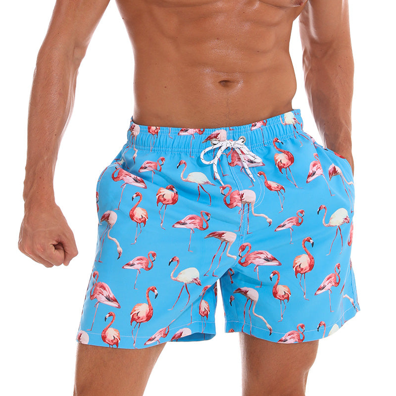 Beach shorts man Image