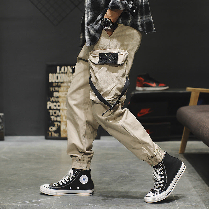 New Casual Pants Men Cotton Cargo Pants Image