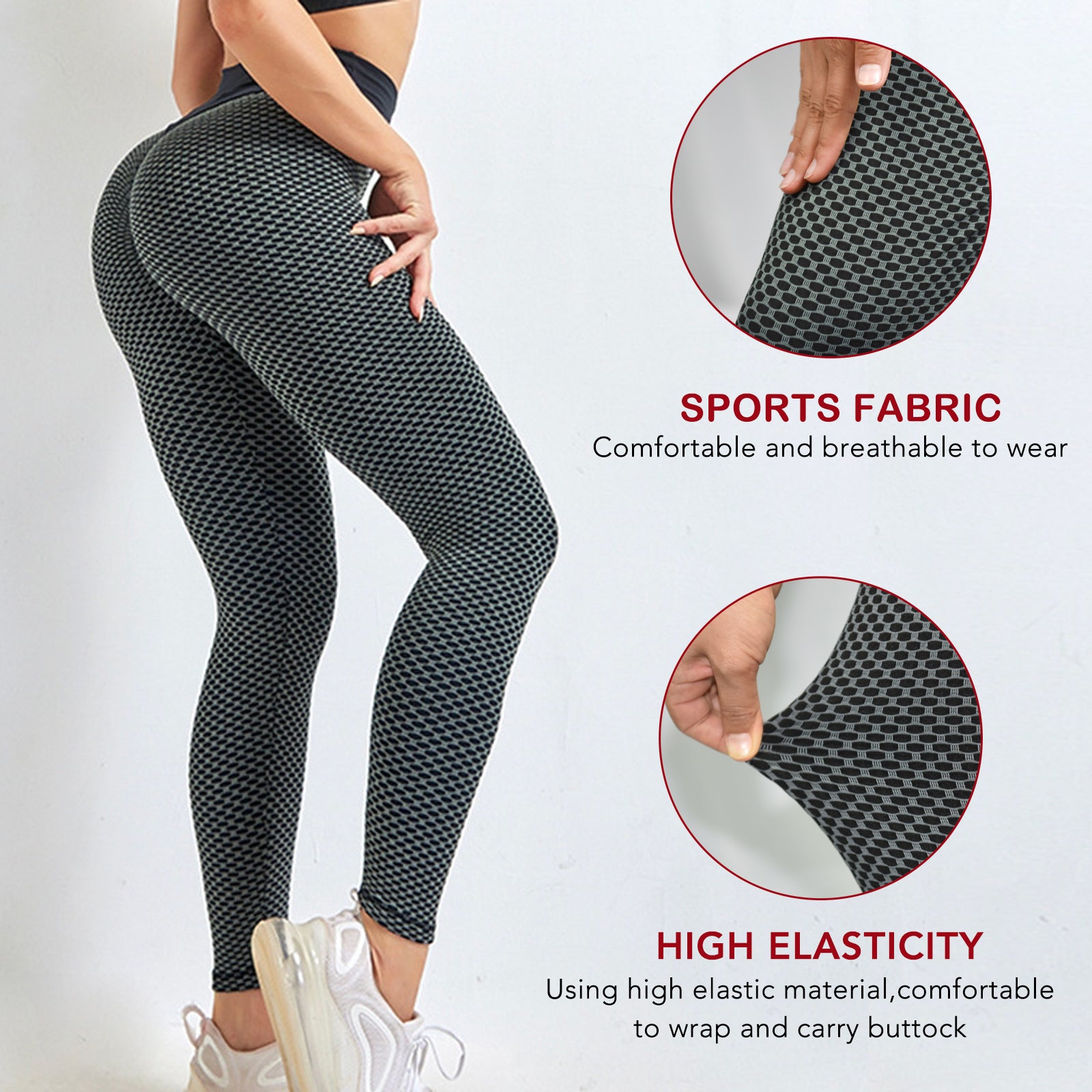 TIK Tok Leggings Women Butt Lifting Workout Tights Plus Size Sports High Waist Yoga Pants Small Amazon Banned Image