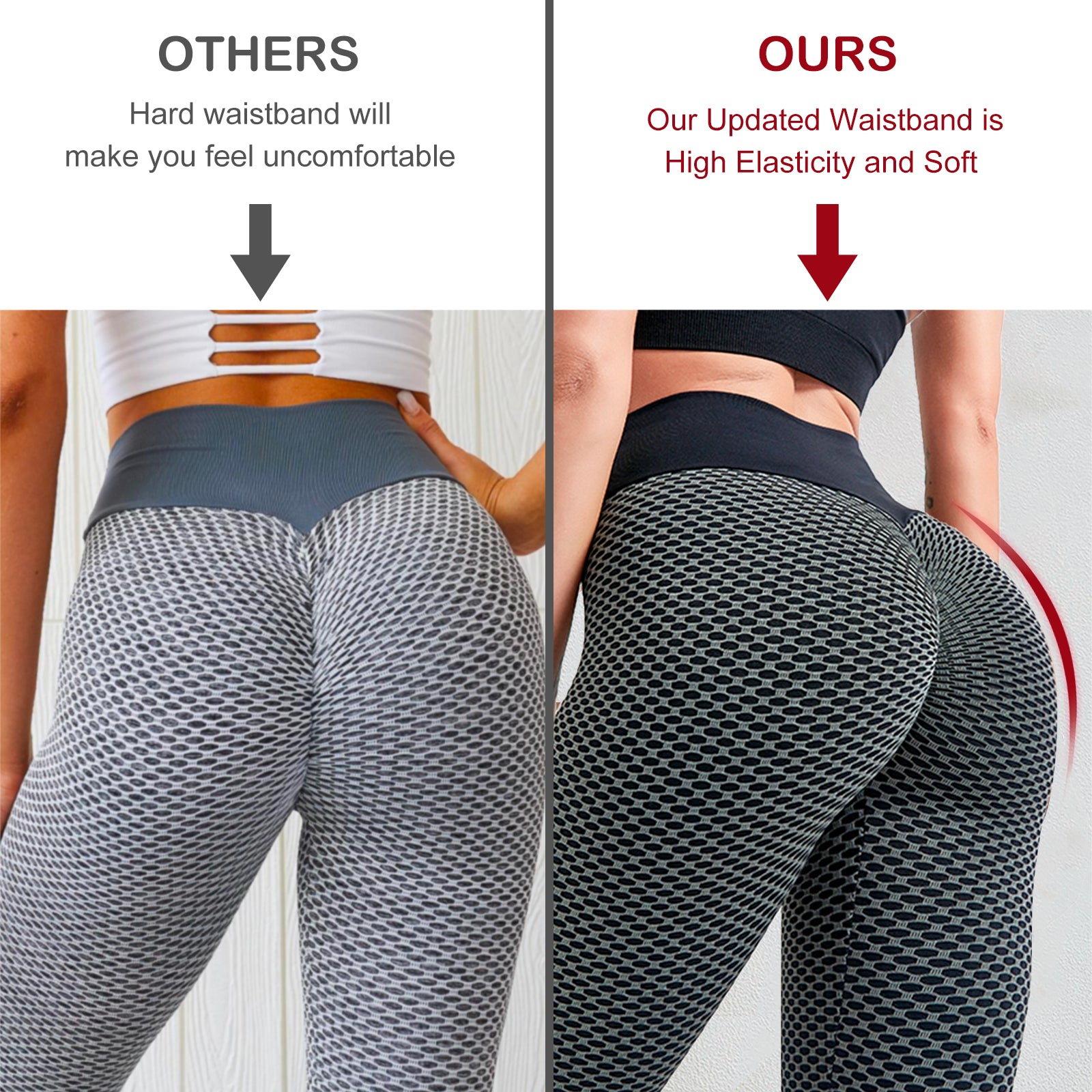 TIK Tok Leggings Women Butt Lifting Workout Tights Plus Size Sports High Waist Yoga Pants Small Amazon Banned Image