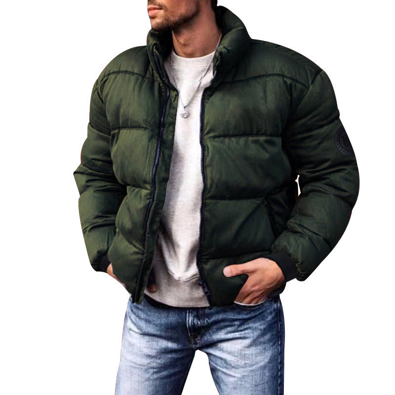 Coat Stand-up Collar Downcotton-padded Jacket Thickened Men's Cotton Jacket Image