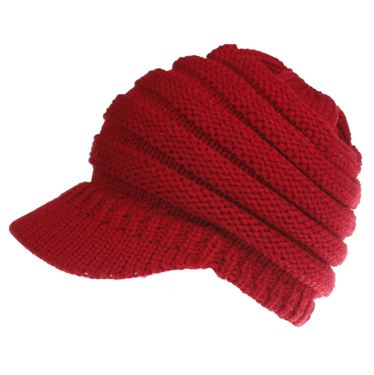 Women Ponytail Beanies Autumn Winter Hats Female Soft Knitting Caps Warm Ladies Skullies Image