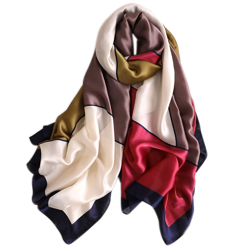 Matching colour travel sunscreen scarves Image