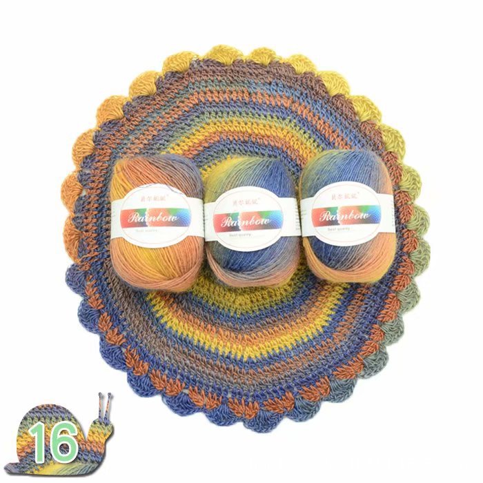 Rainbow ball of yarn Image