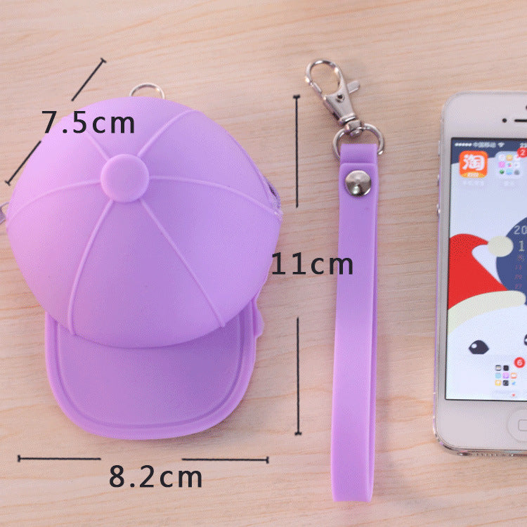 Cute Cartoon Candy Color Hat Silicone Coin Purse Image