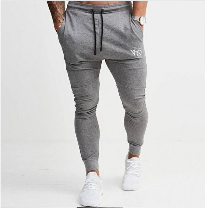 Spring and autumn men's fashion casual slim sports pants men's printed trousers Image