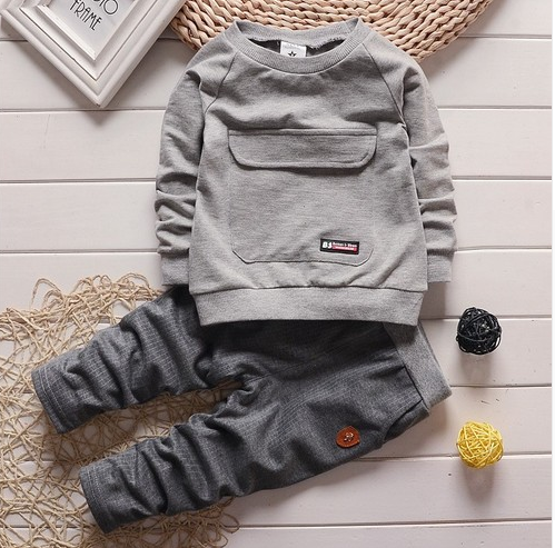 2021 toddler baby clothes children suit 0-3 years old suit + pants children's sportswear boys girls children's clothing brand Image