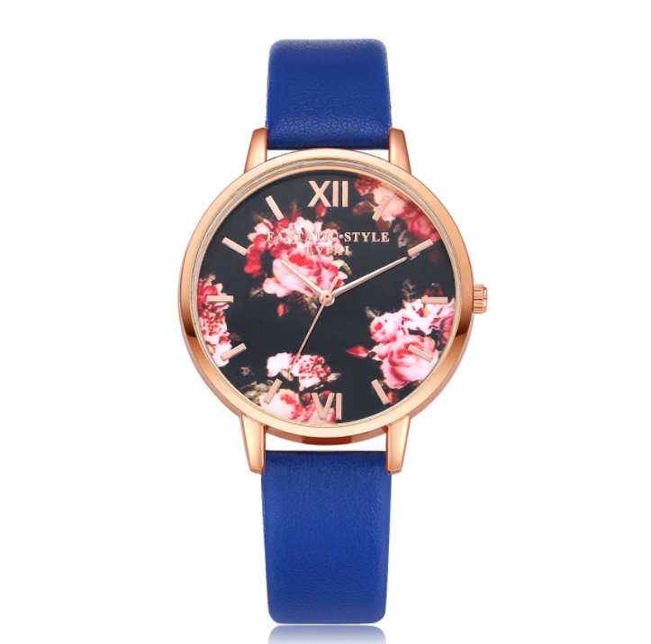 High Quality Fashion Leather Strap Rose Gold Women Watch Casual Love Heart Quartz Wrist Watch Women Dress Ladies Luxury Watches Image