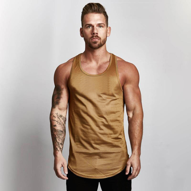 gym clothes tank top sportswear vest men Image