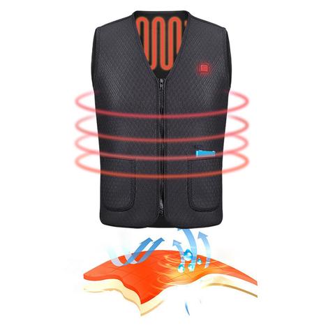 Outdoor Riding Skiing Fishing Electric Heated Vest Image