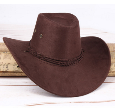 Summer men's sun hat, western cowboy hat, riding hat, camping, outdoor hat, hat, hat. Image