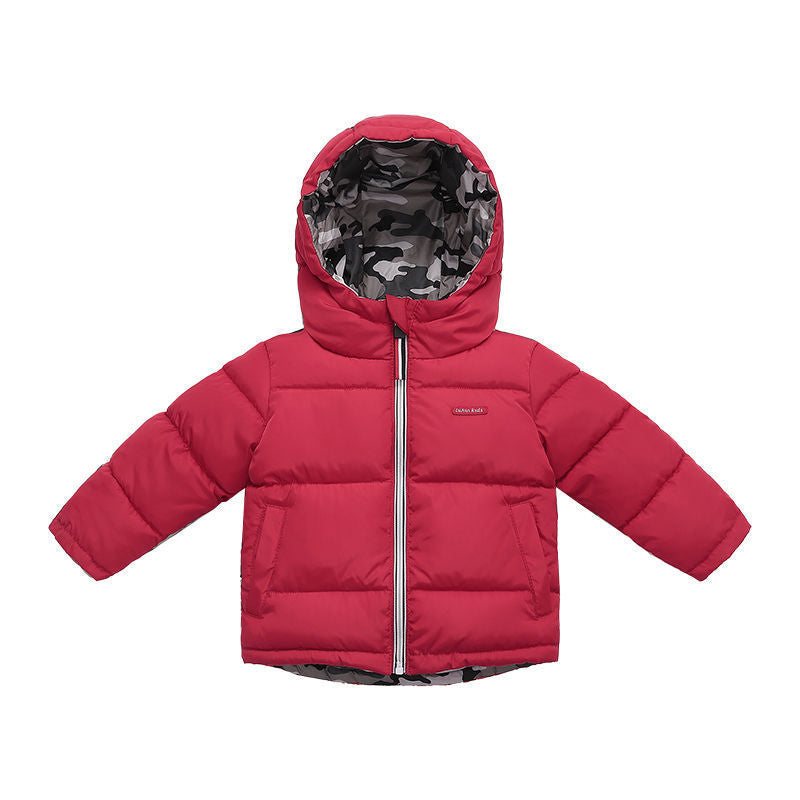 Middle And Small Children Wear Double-sided Padded Winter Jackets Image