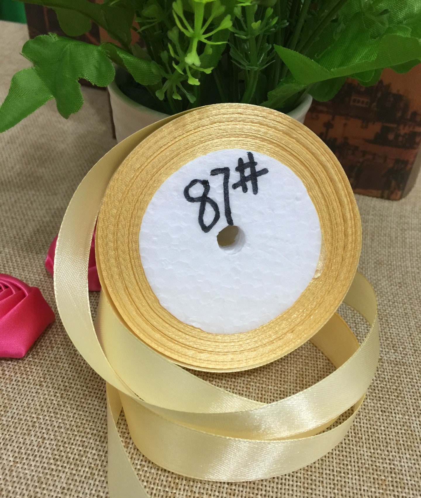 2.5cm single-sided polyester ribbon webbing Image