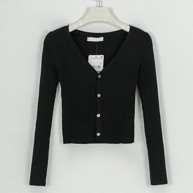 sweater cardigan women Slim sweaters Image