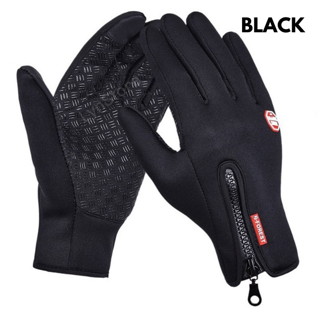 Winter Gloves Touch Screen Riding Motorcycle Sliding Waterproof Sports Gloves With Fleece Image