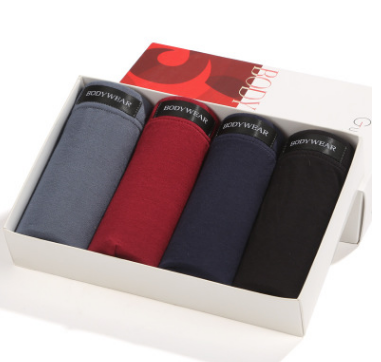 Four Gift Boxed Underwear Men's Boxer Briefs Image