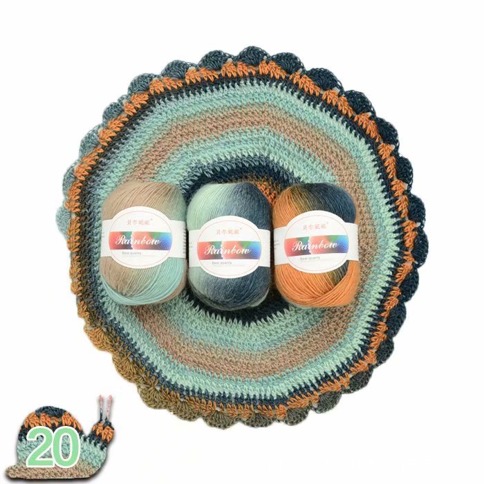 Rainbow ball of yarn Image