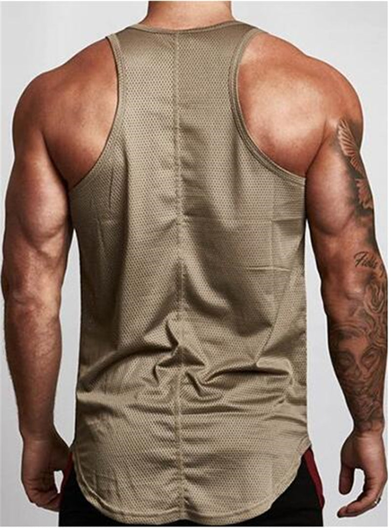 gym clothes tank top sportswear vest men Image