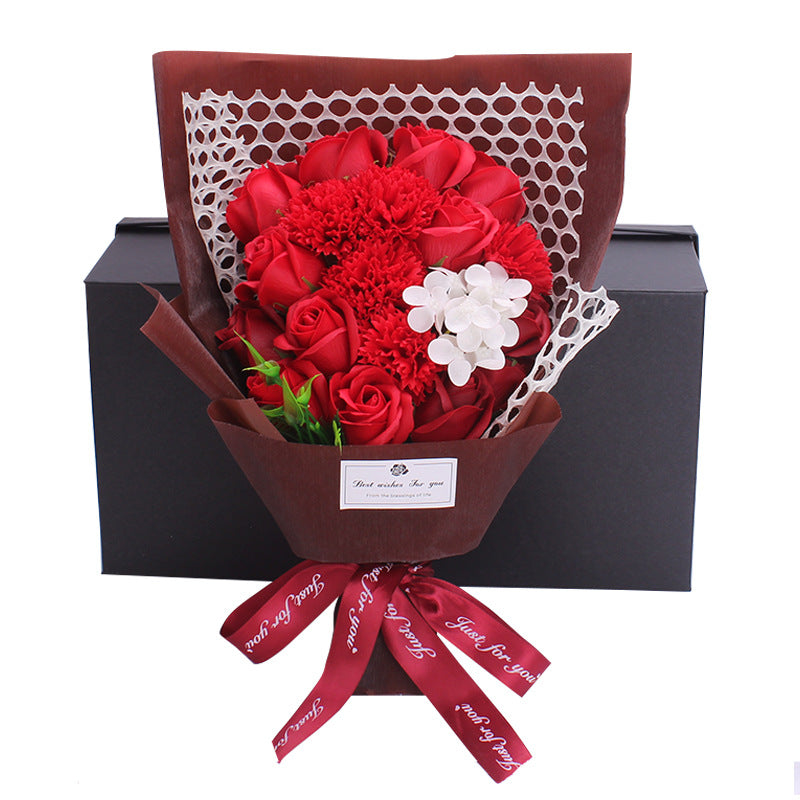 Valentine's Day Gift 19 Rose Soap Bouquet Gift Box Image