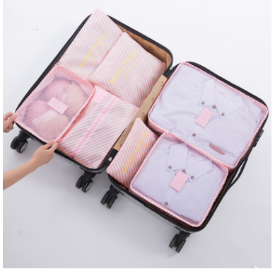 Durable Waterproof Nylon Packing Cube Travel Organizer Bag Image