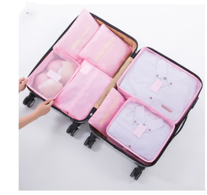 Durable Waterproof Nylon Packing Cube Travel Organizer Bag Image