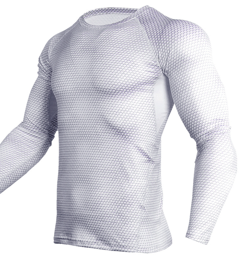 Compression Shirt Men Gym Running Shirt Quick Dry Breathable Fitness Sport Shirt Sportswear Training Sport Tight Rashguard Male Image