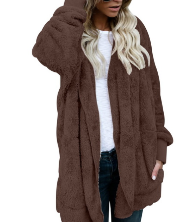 Women's Plush Warm Cotton Coat Image