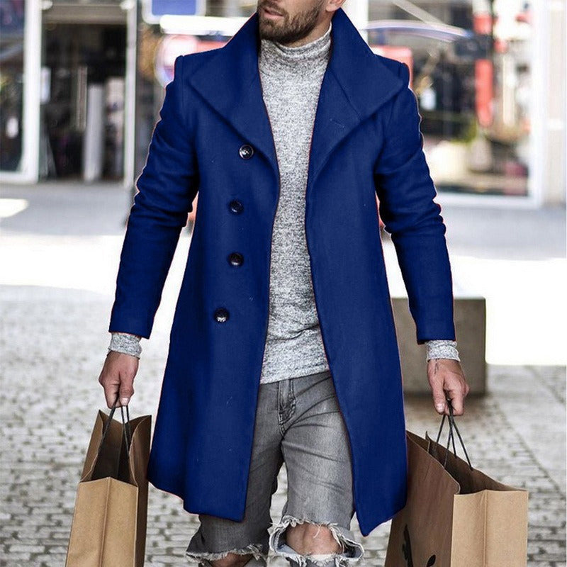 Plaid Men's Coat New Foreign Trade Wish Coat Image