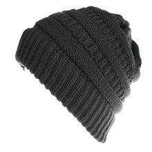 Mixed Color Knitted Wool Hat Ladies Non-labeled Ponytail Hat Image