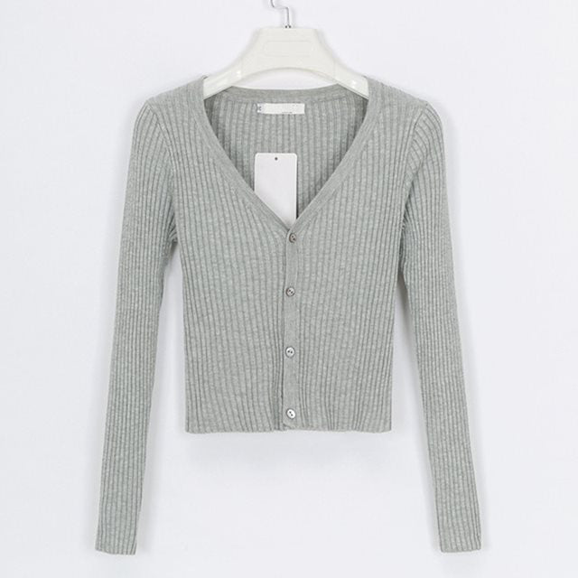 sweater cardigan women Slim sweaters Image