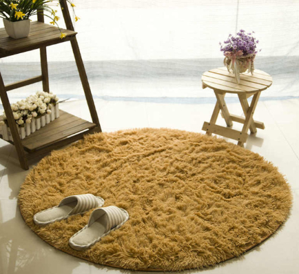 Fluffy Round Rug Carpets For Living Room Decor Faux Fur Carpet Kids Room Long Plush Rugs For Bedroom Shaggy Area Rug Modern Mat Image