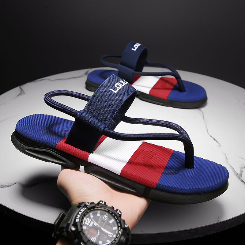 Men Sandals Outdoor Sport Flip Flops Comfort Casual Thong Beach Shoes Image