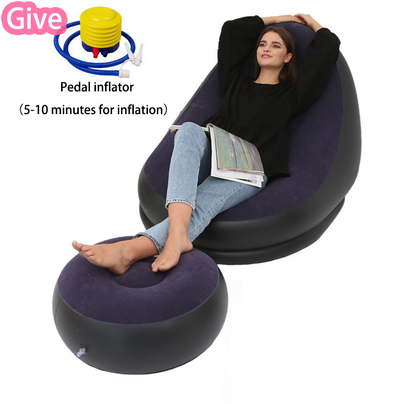 Lazy Bean Bag with Inflatable Folding Sofa Image